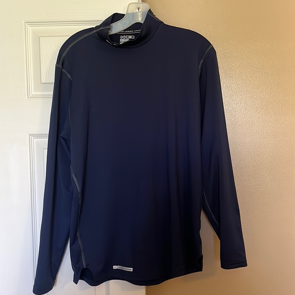 Under Armour ColdGear mock turtleneck - Navy - L